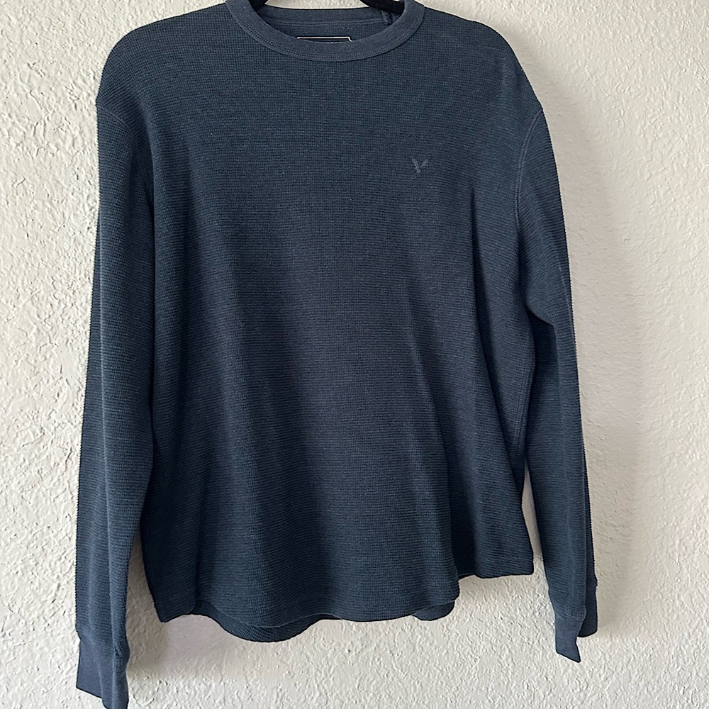 Navy American Eagle Long Sleeve Shirt